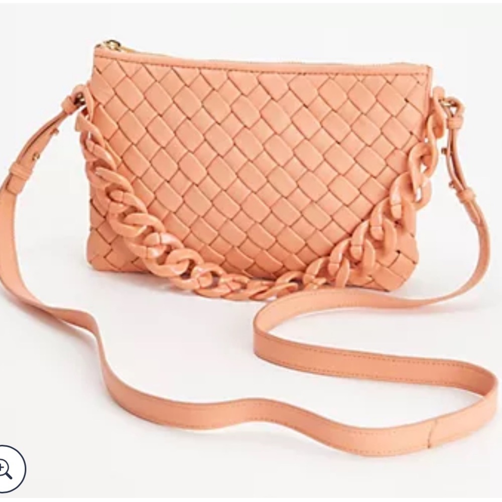 Vince Camuto Leather Crossbody with Chain - Adyna, Melon, NWT